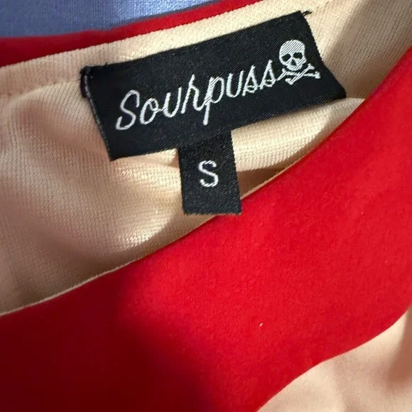 Sourpuss Mermaid Tattoo Border Pinup Party Dress - Picture 4 of 6